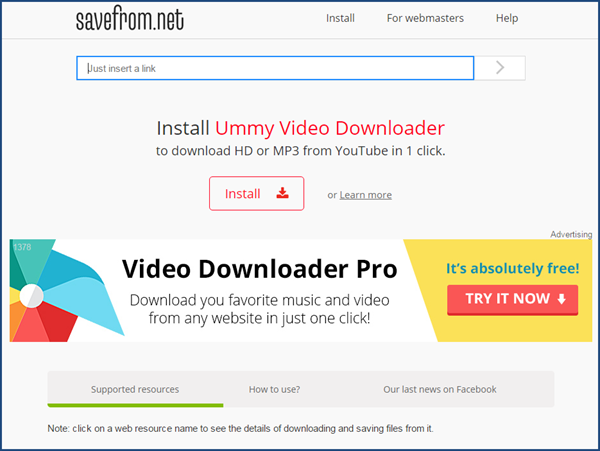 savefrom net download for pc